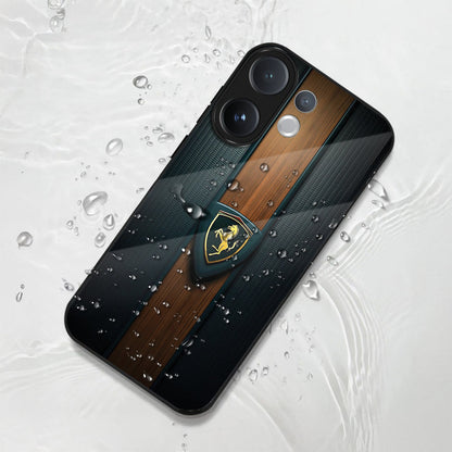 Vivo V60 5G Premium Acrylic Shockproof Glass Back Case (Royal Roadster)