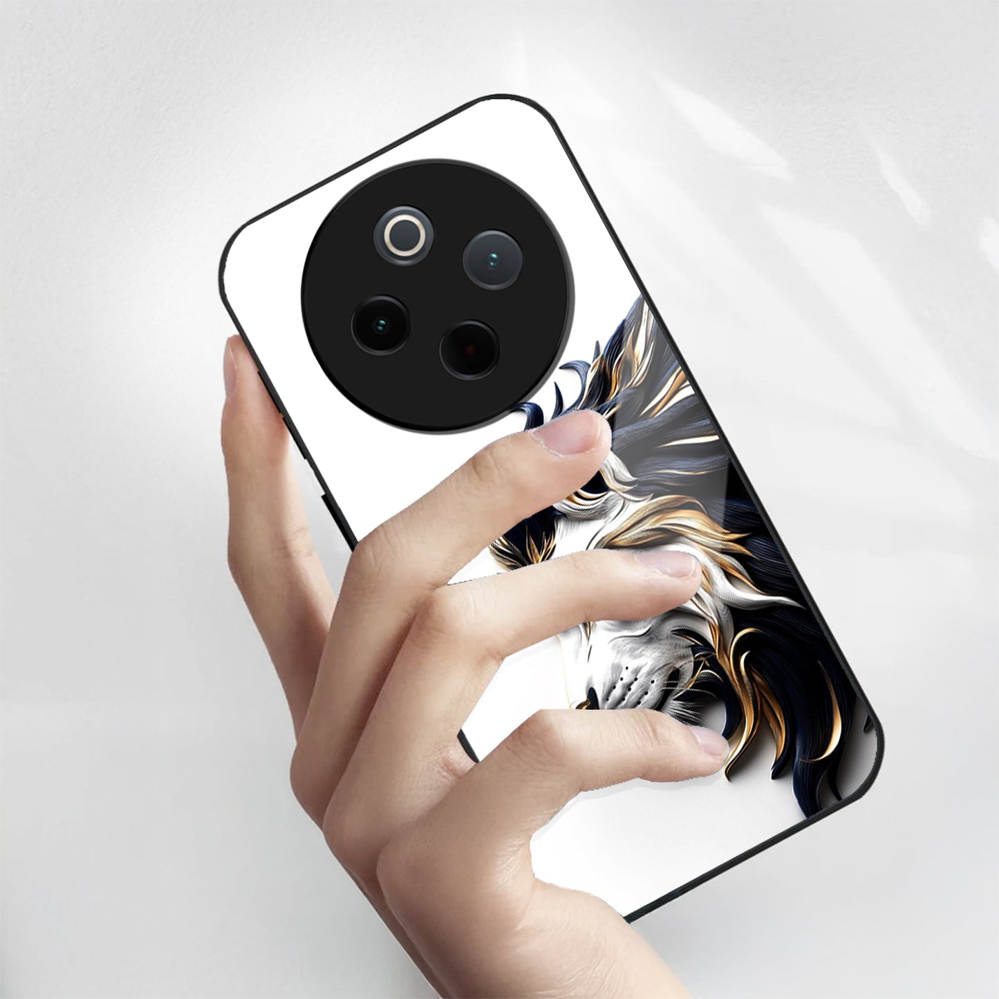 Vivo T4 5G Premium Acrylic Shockproof Glass Back Case (King’s Flow)