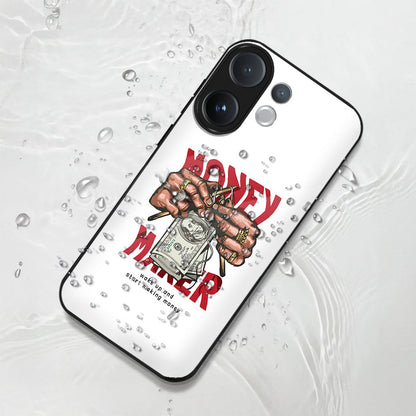 Vivo V60 5G Premium Acrylic Shockproof Glass Back Case (Money Maker)