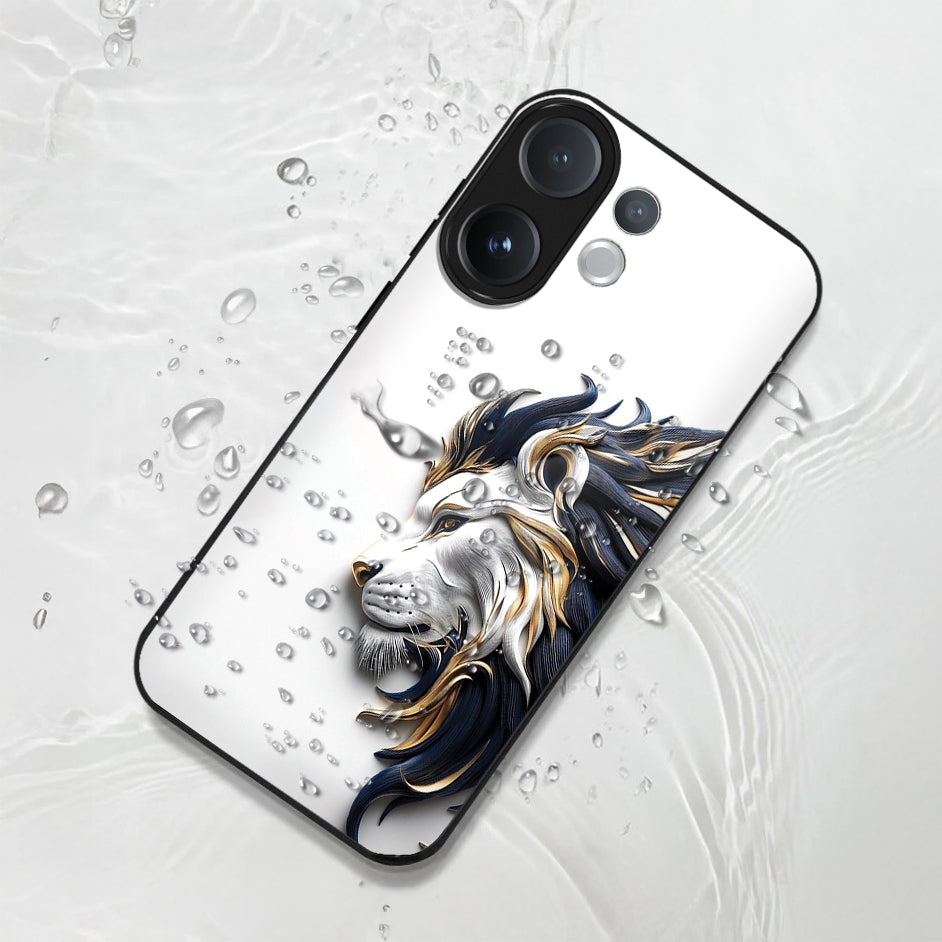 Vivo V60 5G Premium Acrylic Shockproof Glass Back Case (King’s Flow)