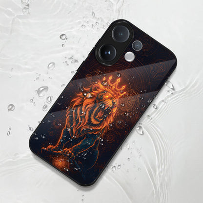 Vivo V60 5G Premium Acrylic Shockproof Glass Back Case (King of Cosmos)