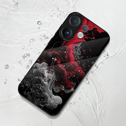 Vivo V60 5G Premium Acrylic Shockproof Glass Back Case (Infernal Drift)