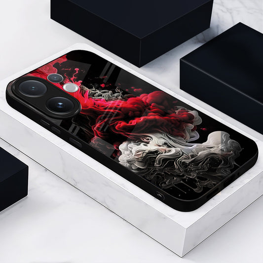 Vivo V60 5G Premium Acrylic Shockproof Glass Back Case (Infernal Drift)