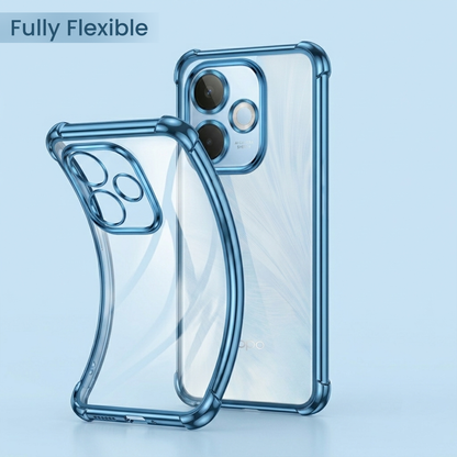 Oppo A5 Pro 5G Anti-Yellow Electroplating Transparent Airbags Case