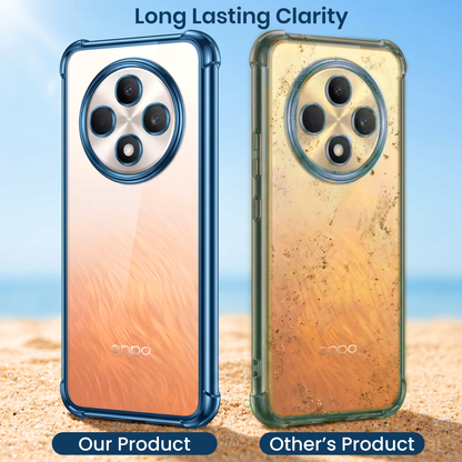 Oppo Reno 12F 5G Anti-Yellow Electroplating Transparent Airbags Case