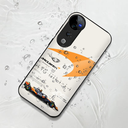 Vivo V40 Pro 5G Premium Acrylic Shockproof Glass Back Case (McLaren Case)
