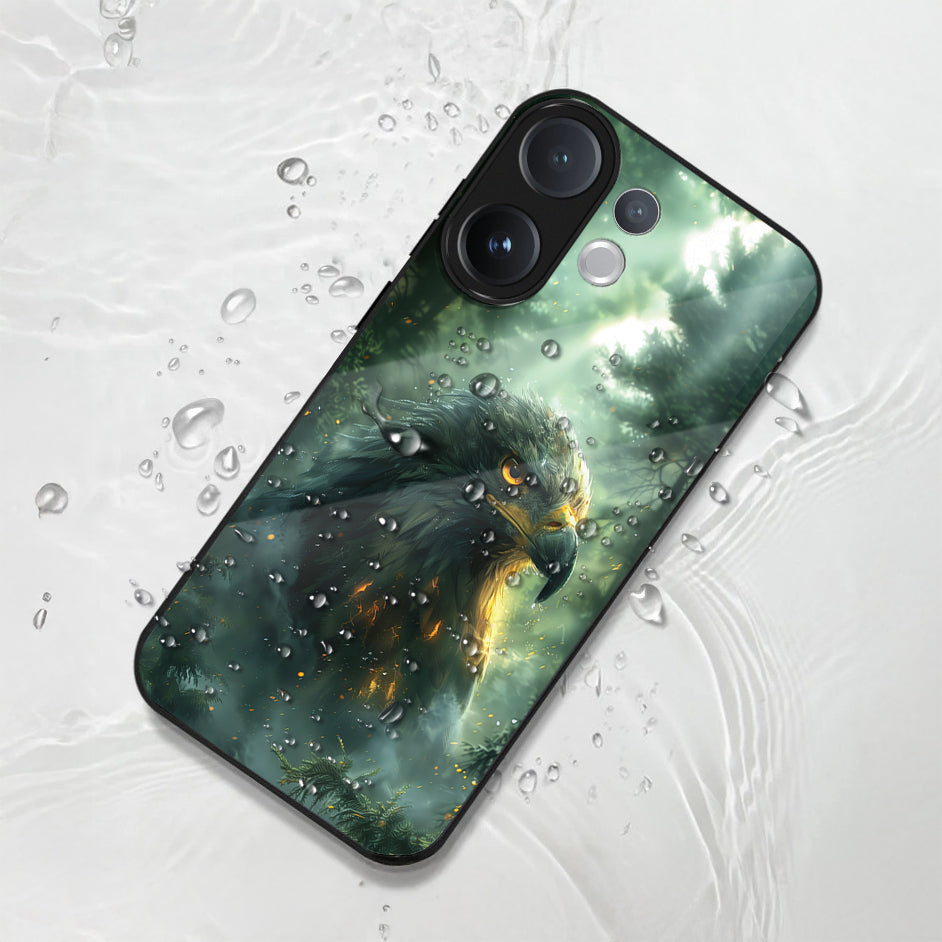 Vivo V60 5G Premium Acrylic Shockproof Glass Back Case (Eagle Case)