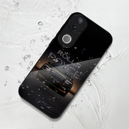 Vivo V50 5G Premium Acrylic Shockproof Glass Back Case (Rolls Royce)
