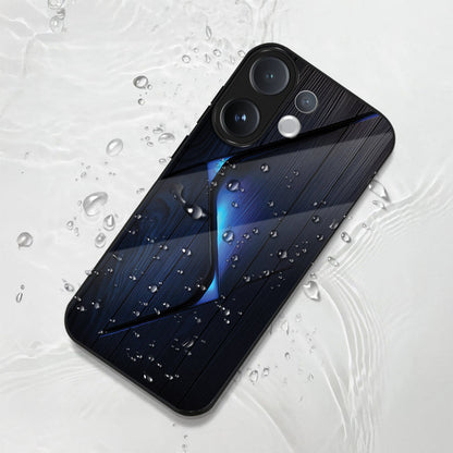 Vivo V60 5G Premium Acrylic Shockproof Glass Back Case ( Blue Gradient )