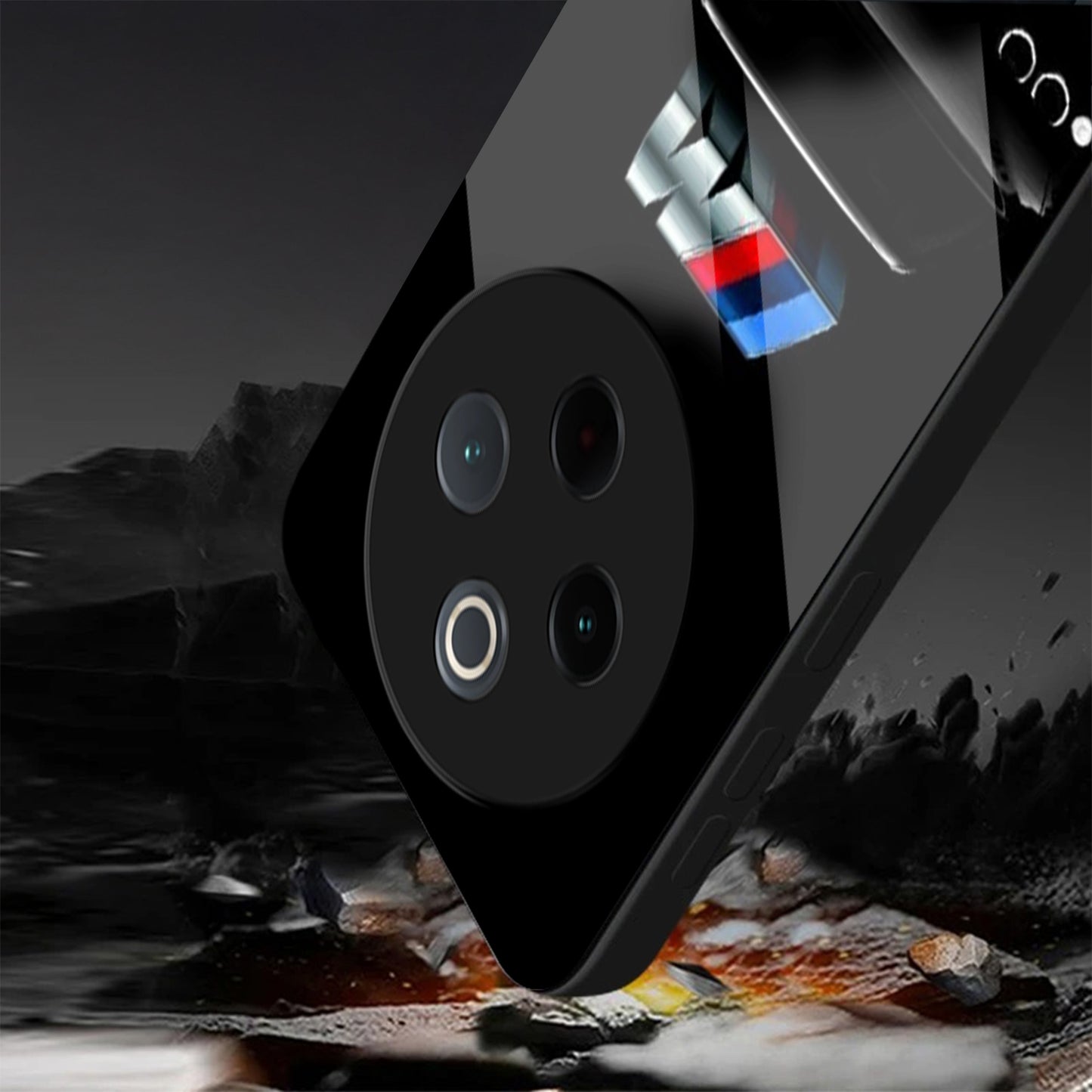 Vivo T4 5G Premium Acrylic Shockproof Glass Back Case (Motorsport Edition)