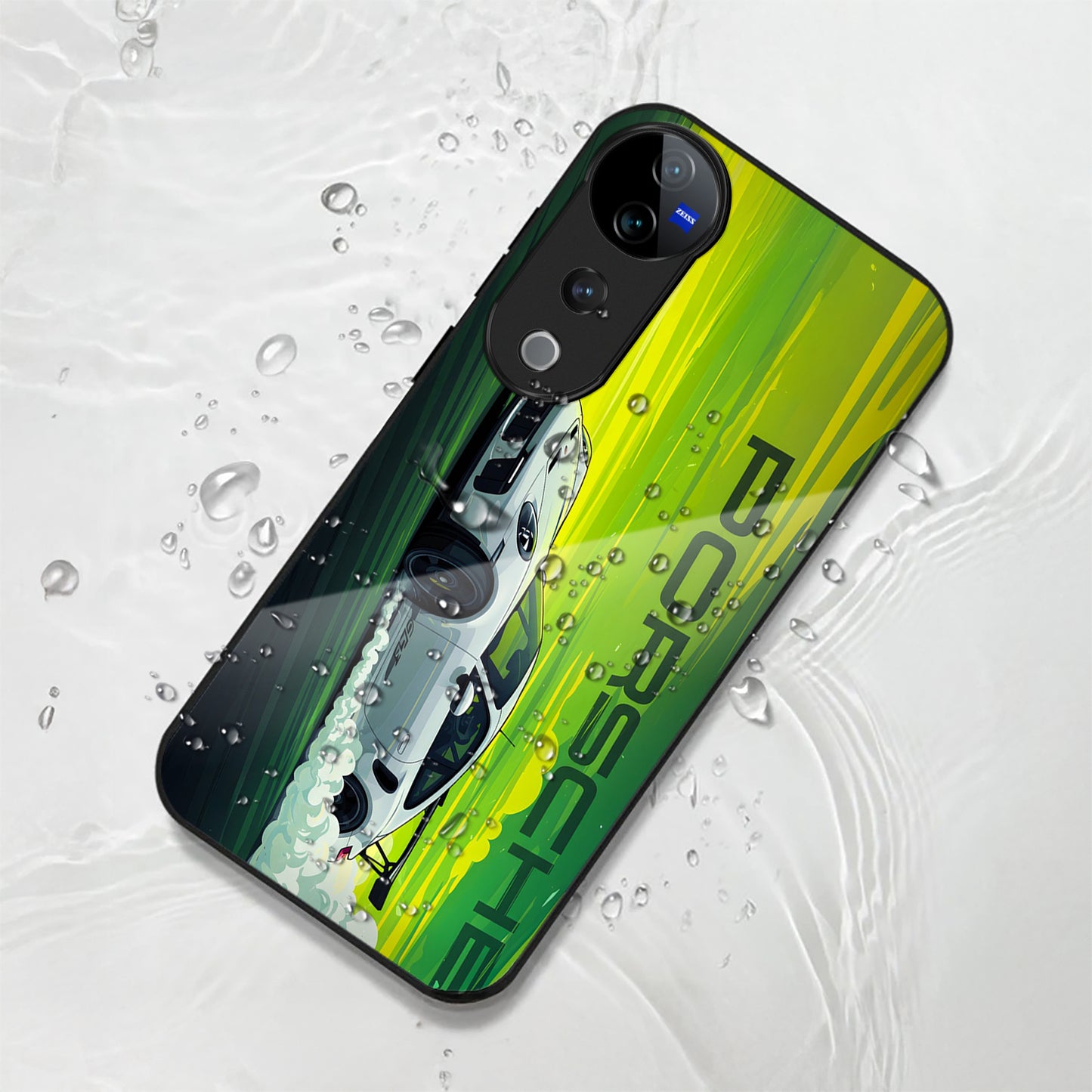 Vivo V40 Pro 5G Premium Acrylic Shockproof Glass Back Case (Speedster Case)