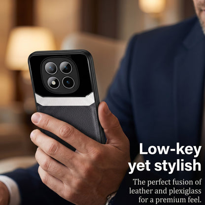 Redmi Note 15 Pro+ 5G Premium Leather Lens Protective Case