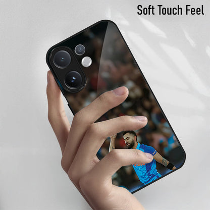 Vivo V60 5G Premium Acrylic Shockproof Glass Back Case (Virat Kohli)