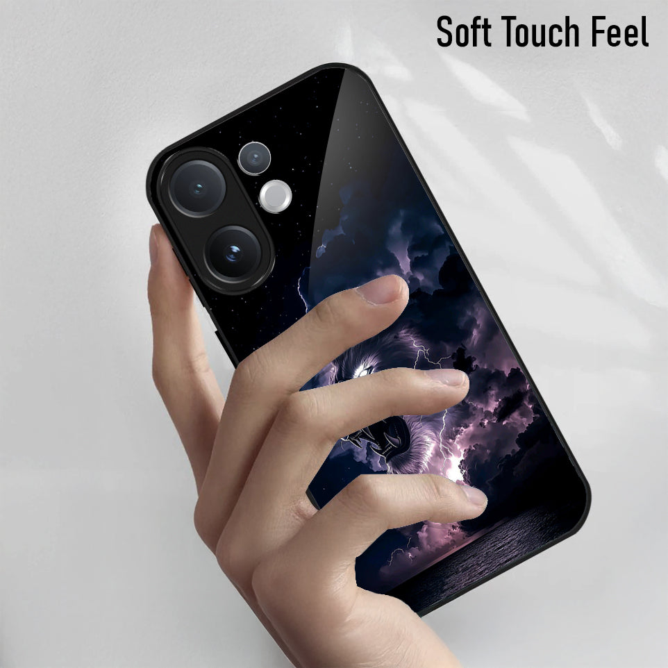 Vivo V60 5G Premium Acrylic Shockproof Glass Back Case (Storm King)