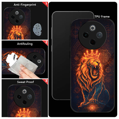 Vivo T4 5G Premium Acrylic Shockproof Glass Back Case (King of Cosmos)