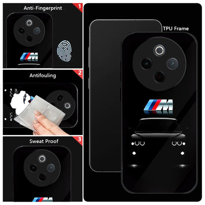 Vivo T4 5G Premium Acrylic Shockproof Glass Back Case (Motorsport Edition)