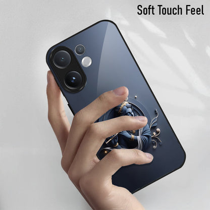 Vivo V60 5G Premium Acrylic Shockproof Glass Back Case (Krishna)