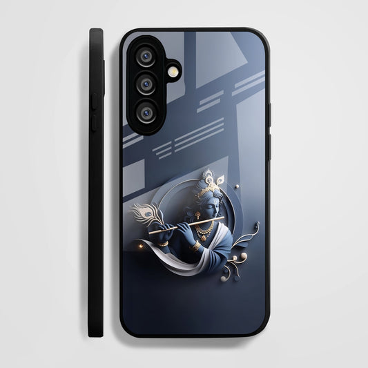Samsung Galaxy A56 Premium Acrylic Shockproof Glass Back Case (Krishna)
