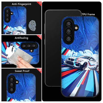 Samsung Galaxy A56 Premium Acrylic Shockproof Glass Back Case (BMW M2)