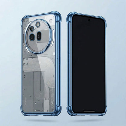 Nothing Phone 3a Pro 5G Anti-Yellow Electroplating Transparent Airbags Case