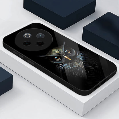 Vivo T4 5G Premium Acrylic Shockproof Glass Back Case (Midnight Owl)