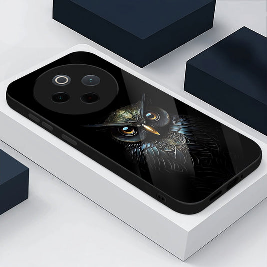 Vivo T4 5G Premium Acrylic Shockproof Glass Back Case (Midnight Owl)