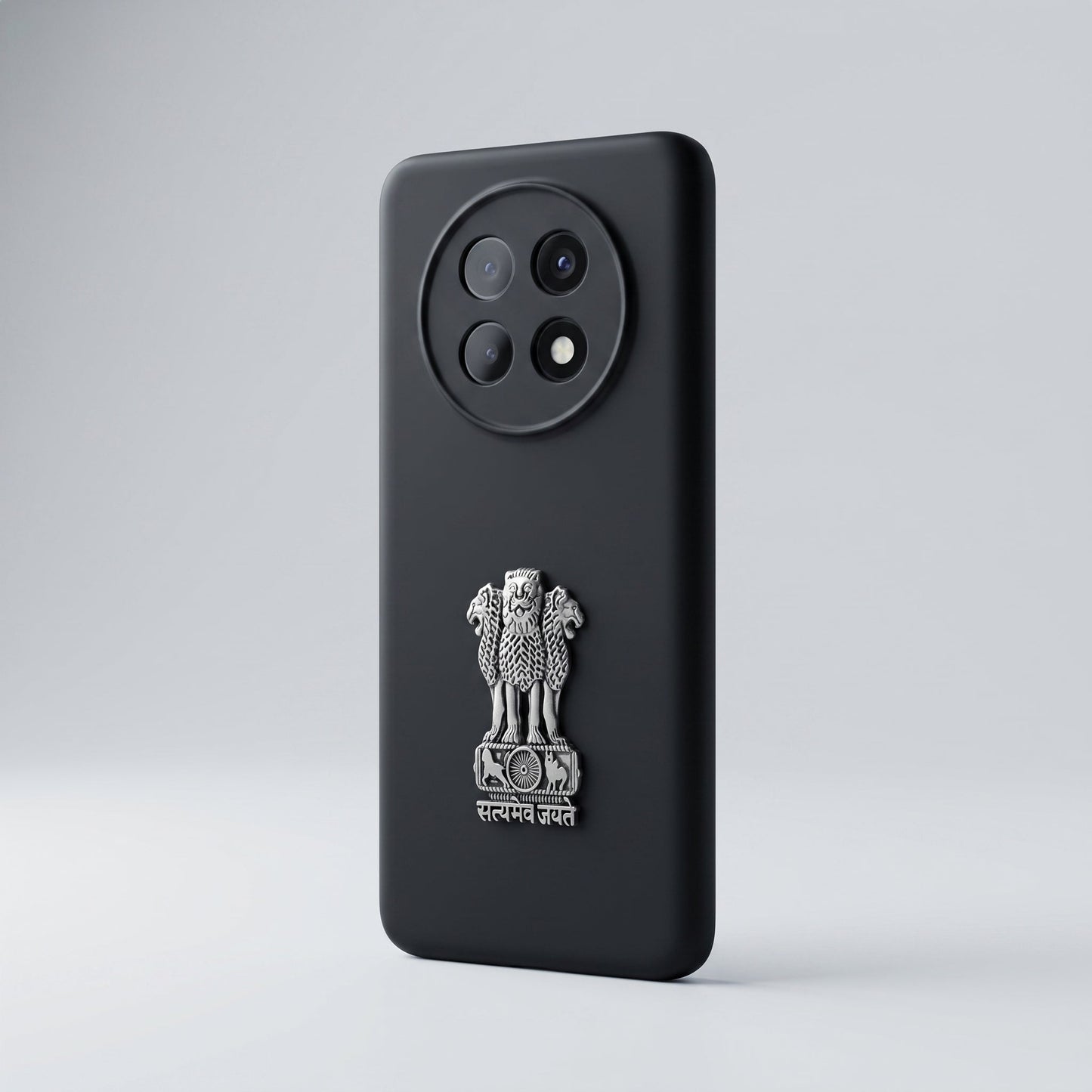 Oppo F31 Pro+ 5G Compatible Satyamev Jayate 3D Metal Emblem Sticker
