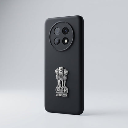 Oppo F31 Pro+ 5G Compatible Satyamev Jayate 3D Metal Emblem Sticker