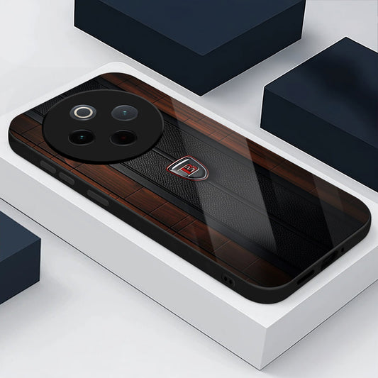 Vivo T4 5G Premium Acrylic Shockproof Glass Back Case (Carbon Oak)