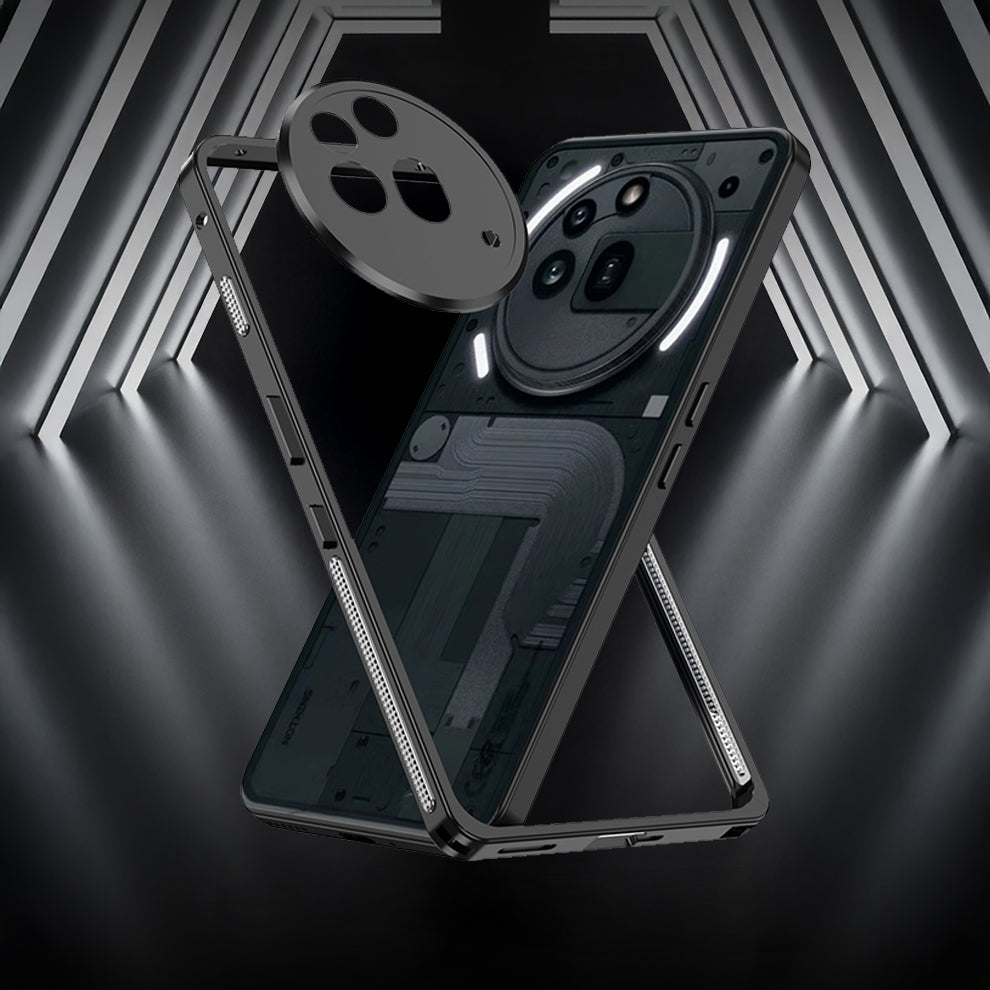 Nothing Phone 3a Pro 5G Aluminium Metal Frame Case With Metal Camera Lens Protection