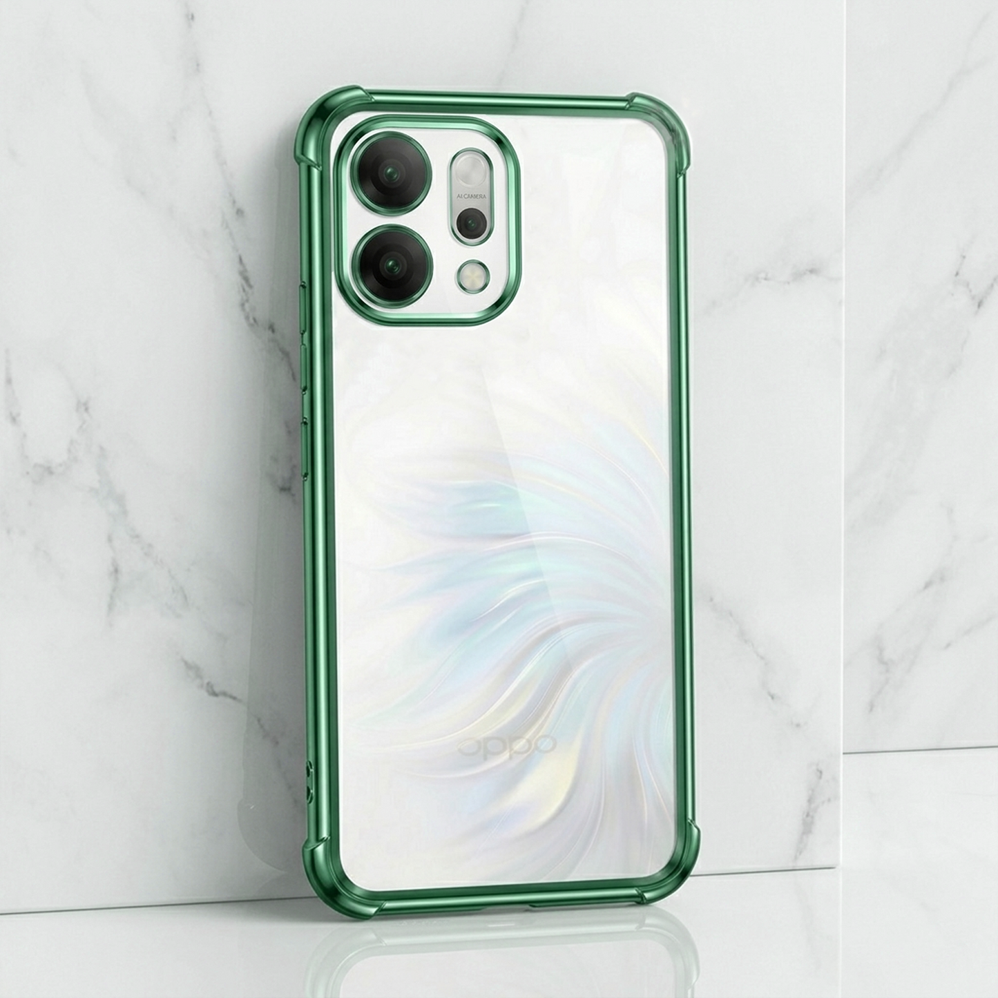 Oppo Reno 14 Pro 5G Anti-Yellow Electroplating Transparent Airbags Case