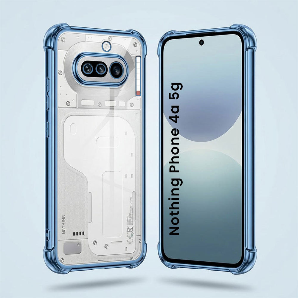 Nothing Phone 4a 5G Anti-Yellow Electroplating Transparent Airbags Case