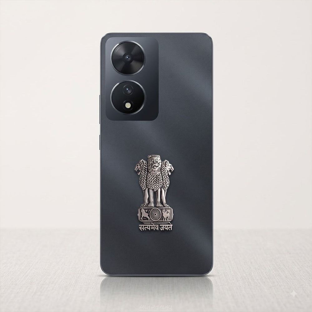 Vivo T2 5G Compatible Satyamev Jayate 3D Metal Emblem Sticker