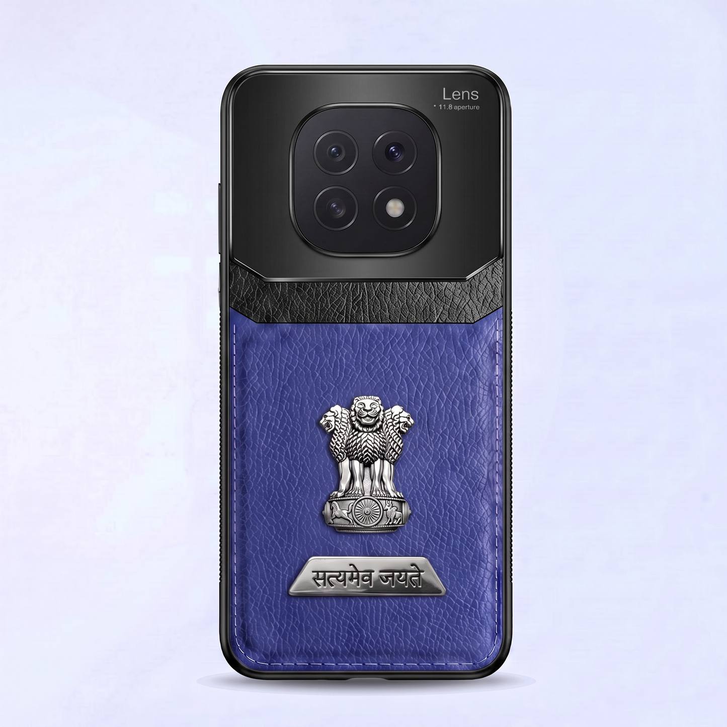 Oppo F29 Pro 5G Satyamev Jayate 2-in-1 Emblem Leather Lens Protective Back Case