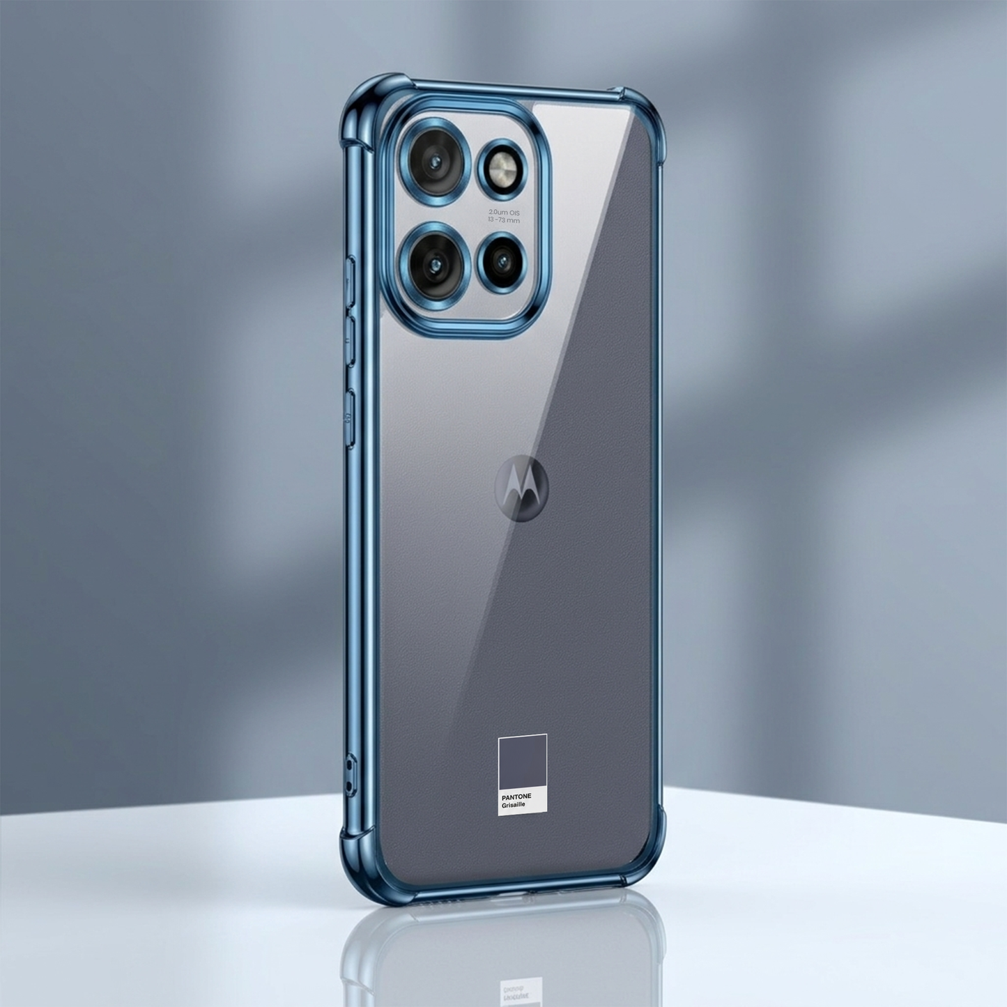 Motorola Edge 50 Neo 5G Anti-Yellow Electroplating Transparent Airbags Case