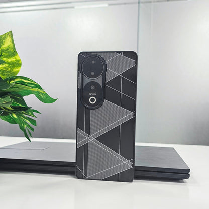 Vivo V40 5G Triangle Pattern Matte Back Shockproof Case