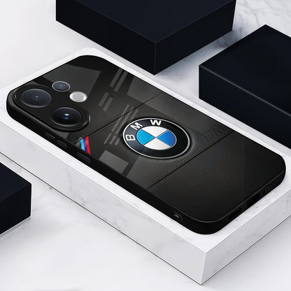 Vivo V60 5G Premium Acrylic Shockproof Glass Back Case (BMW LOGO)
