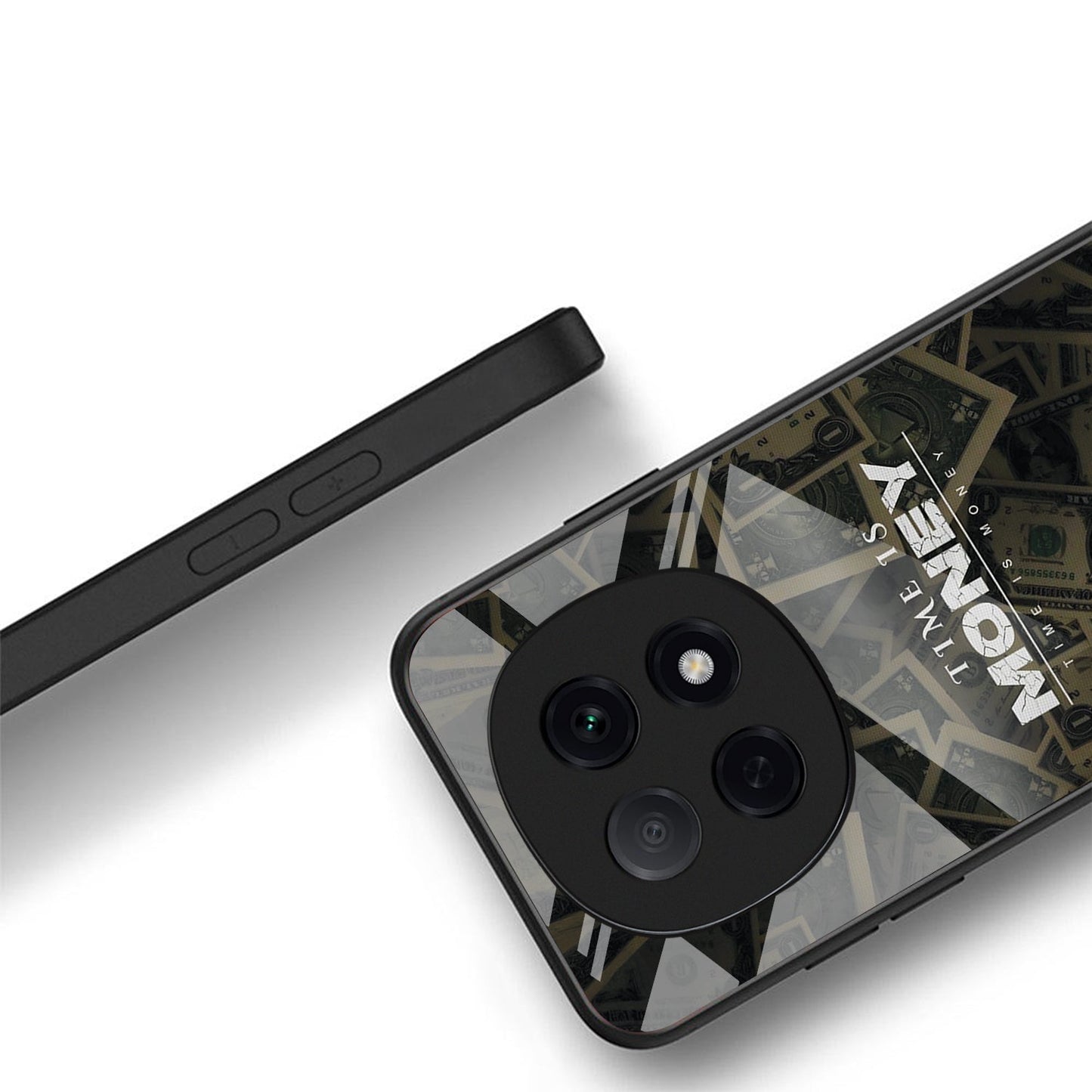 OPPO F29 Pro 5G Premium Acrylic Shockproof Glass Back Case (Time is Money)