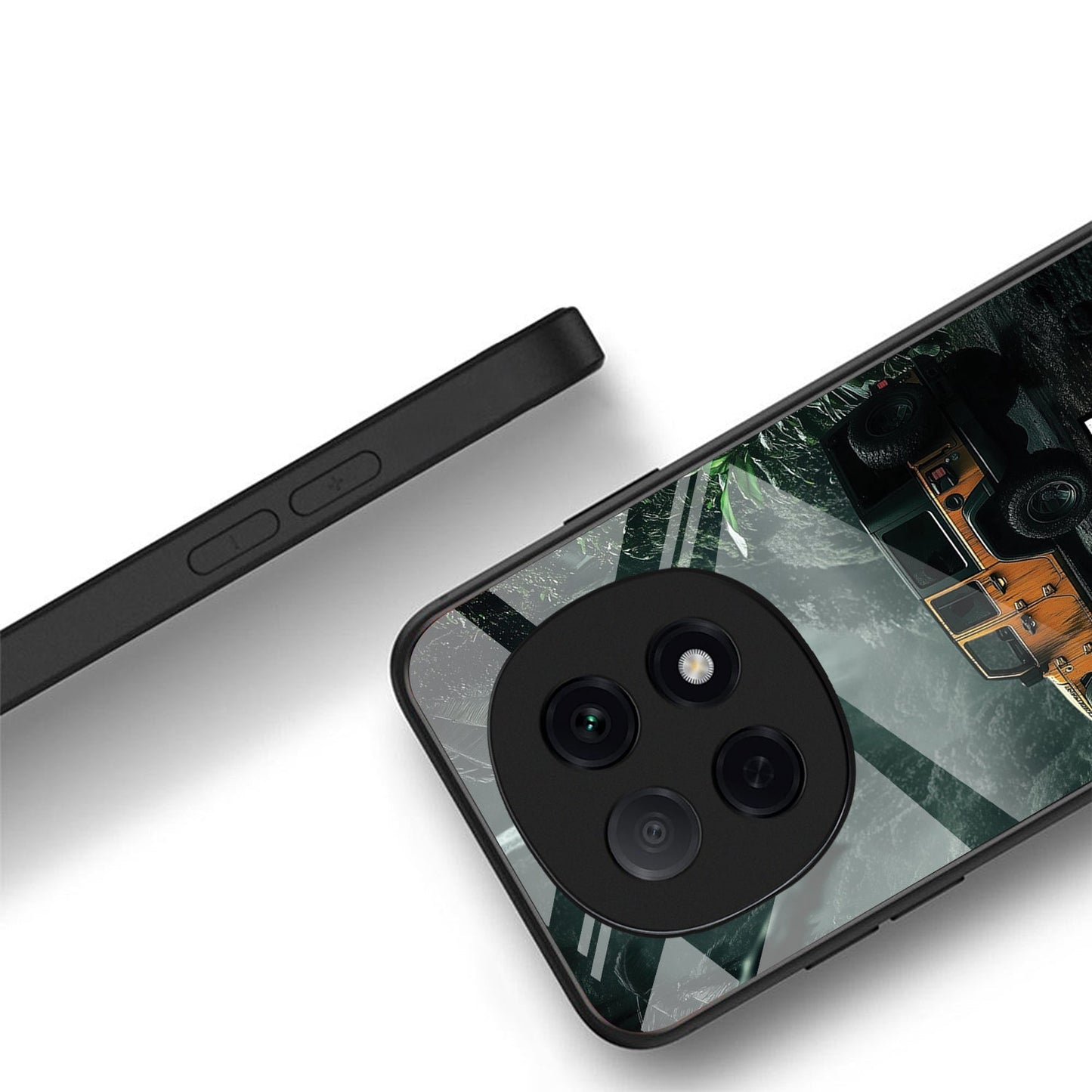 OPPO F29 Pro 5G Premium Acrylic Shockproof Glass Back Case (Jeep Case)