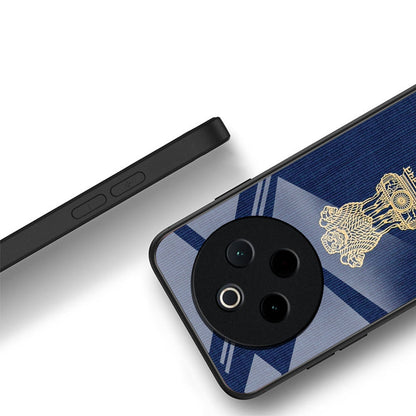 Vivo T4 5G Premium Acrylic Shockproof Glass Back Case (Nation Pride)