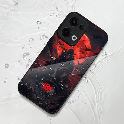 Oppo Reno 13 5G Premium Acrylic Shockproof Glass Back Case (Shadow Eye)