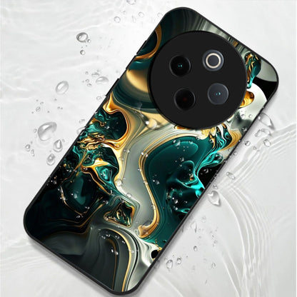 Vivo T4 5G Premium Acrylic Shockproof Glass Back Case (Ocean Ember)