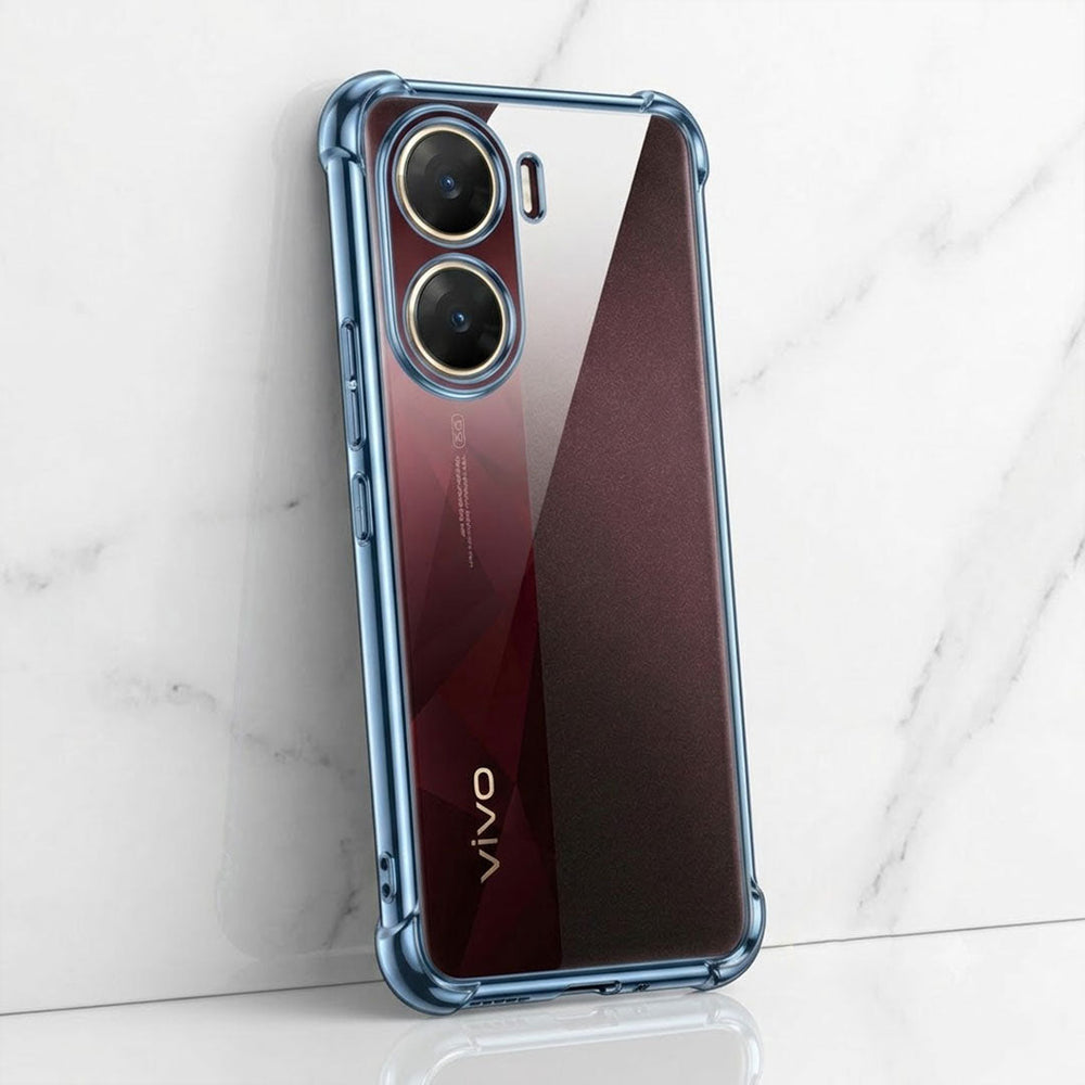 Vivo V29E 5G Anti-Yellow Electroplating Transparent Airbags Case