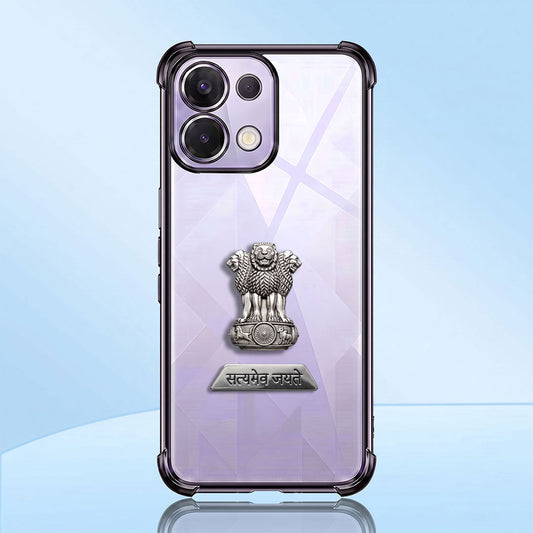 Oppo K13 5G Satyamev Jayate 2-in-1 Emblem Transparent Shockproof Airbag Case