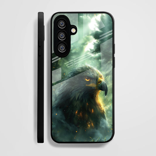 Samsung Galaxy A56 Premium Acrylic Shockproof Glass Back Case (Eagle Case)