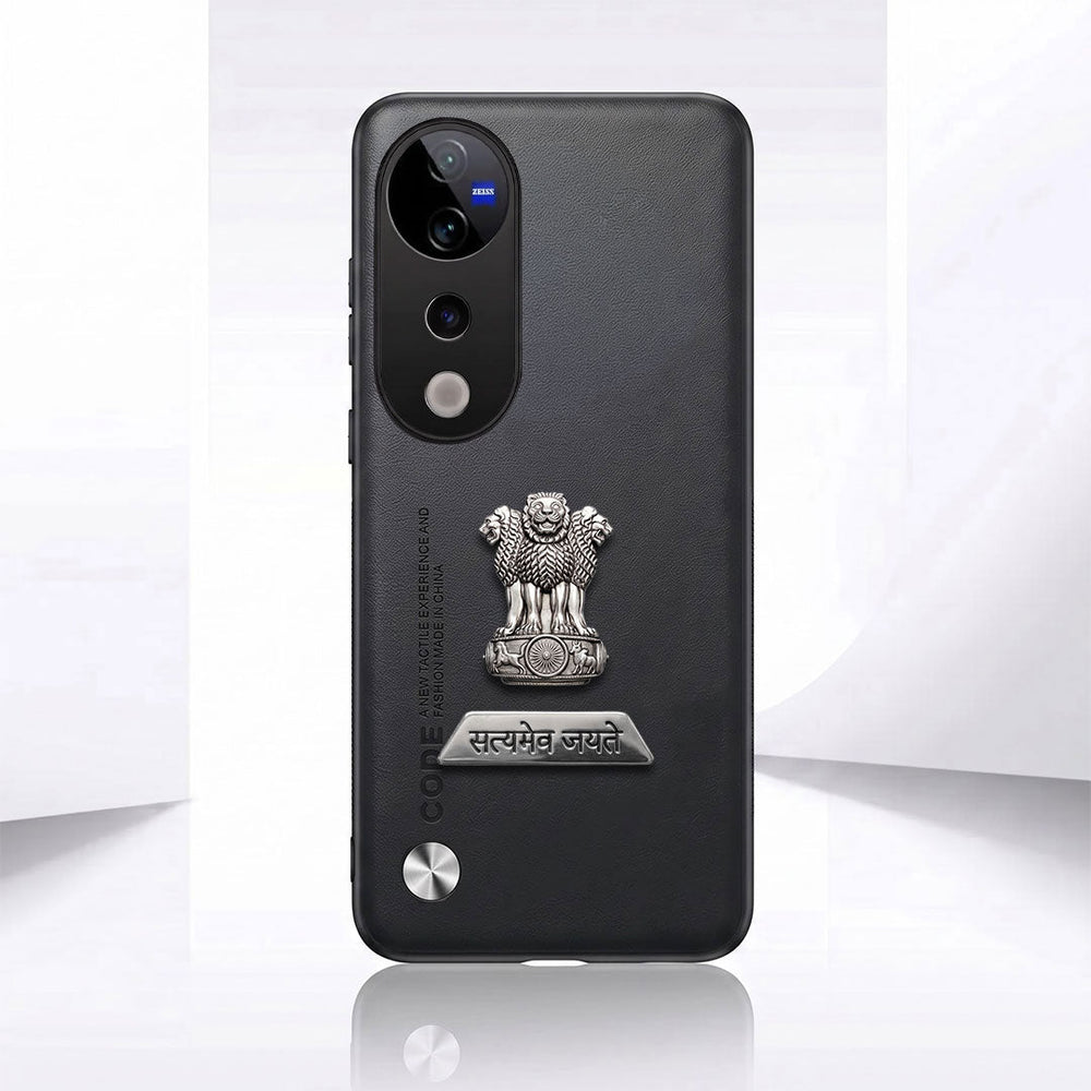 Vivo T3 Ultra 5G Satyamev Jayate 2-in-1 Emblem Vegan Leather Back Case