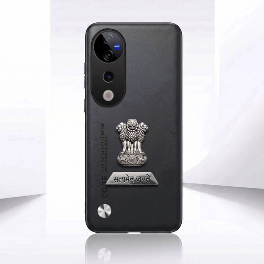 Vivo T3 Ultra 5G Satyamev Jayate 2-in-1 Emblem Vegan Leather Back Case