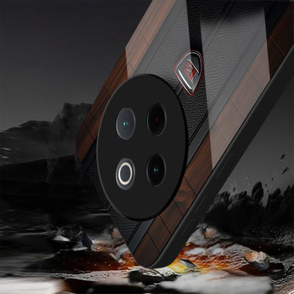 Vivo T4 5G Premium Acrylic Shockproof Glass Back Case (Carbon Oak)