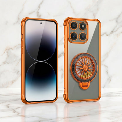 Motorola Edge 60 Pro 5G Stress Buster Wheel Rotating Airbag Cosmic Orange Case