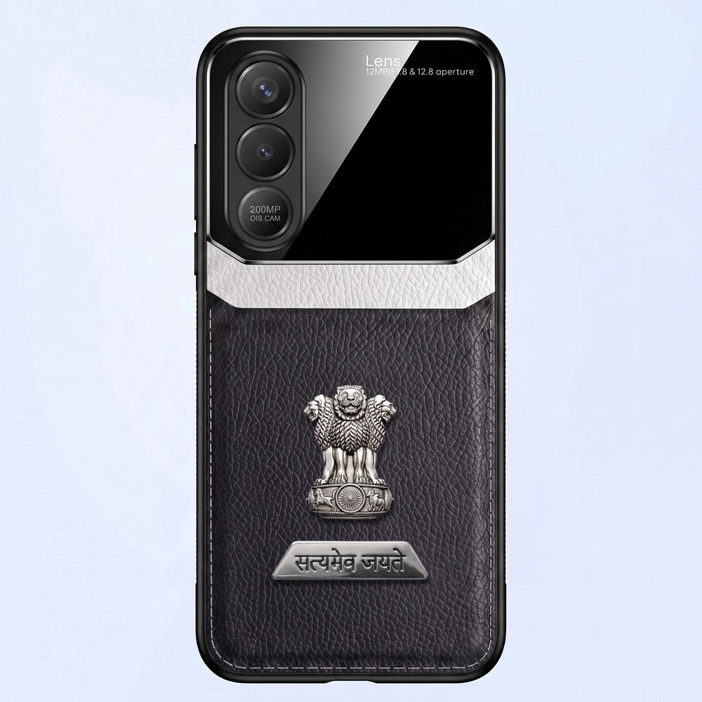 Vivo V70 FE 5G Satyamev Jayate 2-in-1 Emblem Leather Lens Protective Back Case